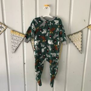 Winter Animal Friends Fleece Footie Pajamas